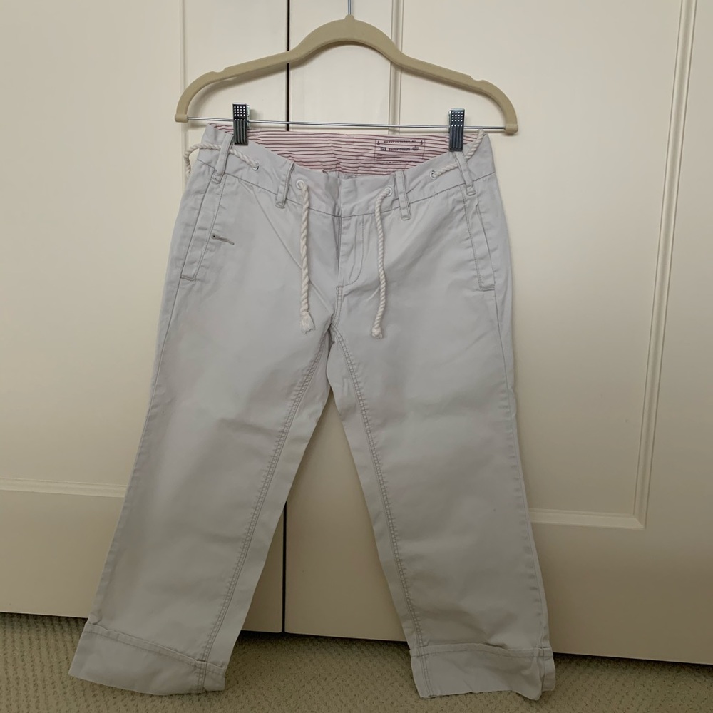 Anthropologie G1 100% cotton cropped summer pants